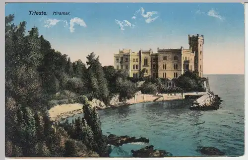 (42243) AK Trieste, Miramar, Triest, vor 1945