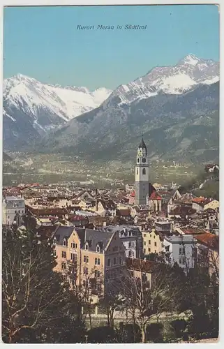 (42241) AK Meran, Südtirol, Merano, Panorama, vor 1945