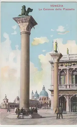 (42232) AK Venezia, Venedig, La Colonne della Piazzetta, vor 1945