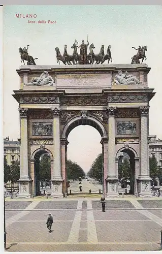 (42231) AK Milano, Mailand, Arco della Pace, vor 1945
