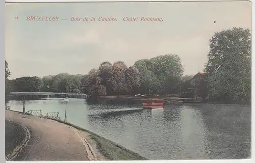 (42209) AK Bruxelles, Brüssel, Bois de la Cambre, Chalet Robinson 1910er