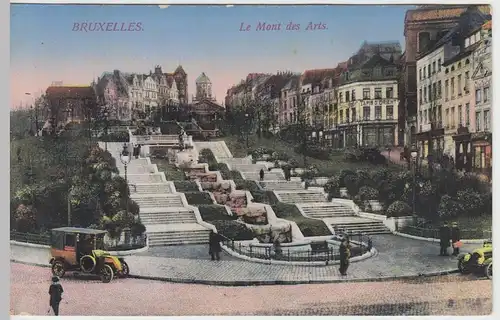 (42205) AK Bruxelles, Brüssel, Le Mont des Arts 1914-18