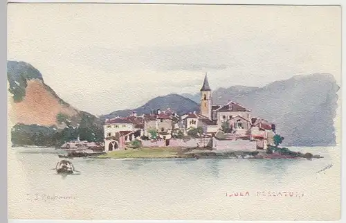 (42190) Künstler AK Isola dei Pescatori, bis um 1905