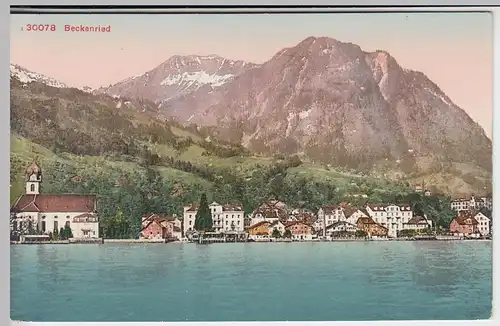 (42176) AK Beckenried, Vierwaldstättersee, Panorama, vor 1945