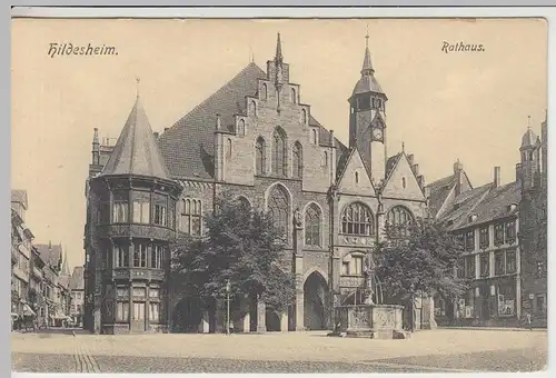 (42163) AK Hildesheim, Rathaus, vor 1945