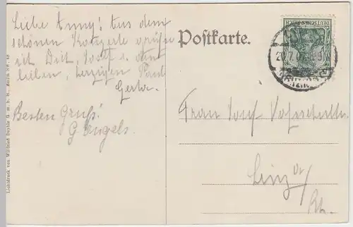 (42100) AK Köln, Flora, Großes Parterre 1907