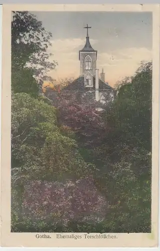 (42047) AK Gotha, Teeschlösschen 1918