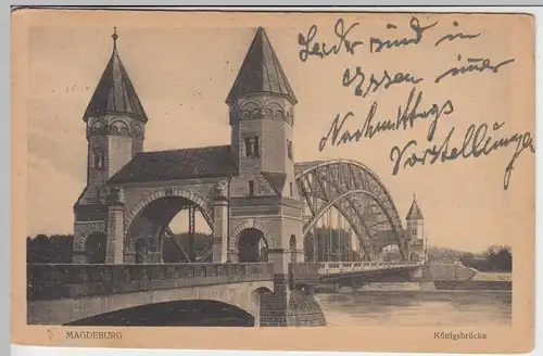 (41996) AK Magdeburg, Königsbrücke, 1921