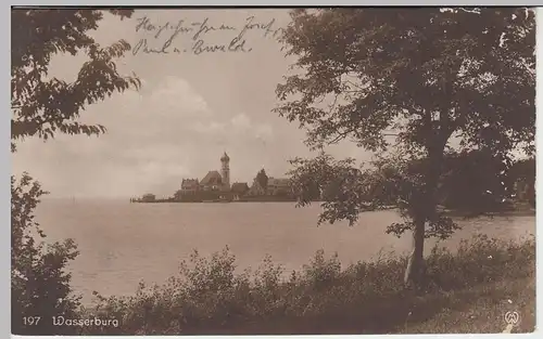 (41989) Foto AK Wasserburg am Bodensee, 1920