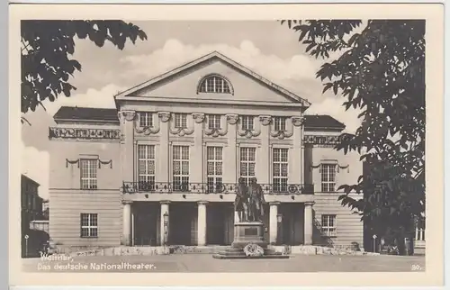 (41839) Foto AK Weimar, Nationaltheater, vor 1945