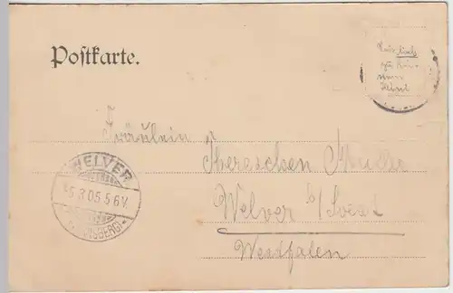 (41764) AK Sächsische Schweiz, Kuhstall, 1905