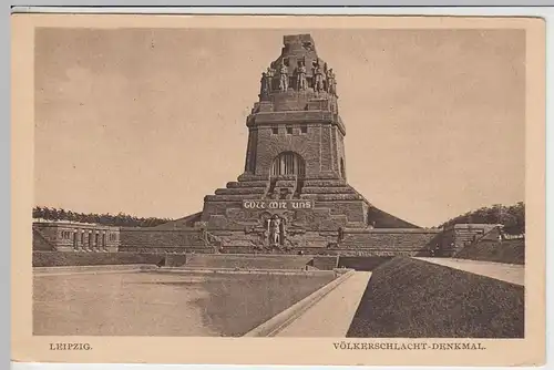 (41683) AK Leipzig, Völkerschlachtdenkmal, 1931