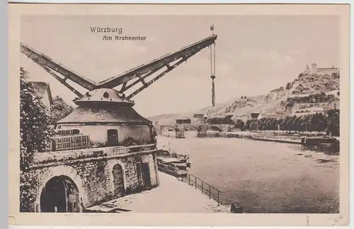 (41604) AK Würzburg, Am Krahnentor, vor 1945