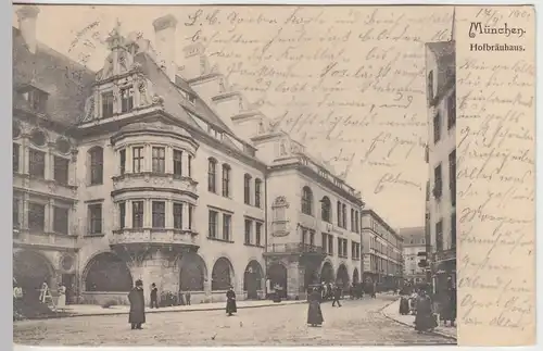 (41546) AK München, Hofbräuhaus, 1902