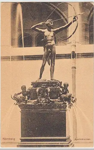 (41496) AK Nürnberg, Apollobrunnen, 1906