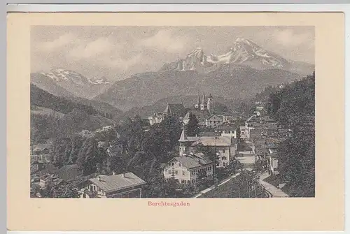 (41490) AK Berchtesgaden, Totale m.d. Watzmann, vor 1945