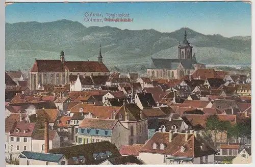 (41434) AK Colmar, Totalansicht, 1918