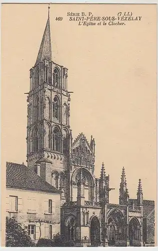 (41424) AK Saint-Père-Sous-Vézelay, Kirche, vor 1945
