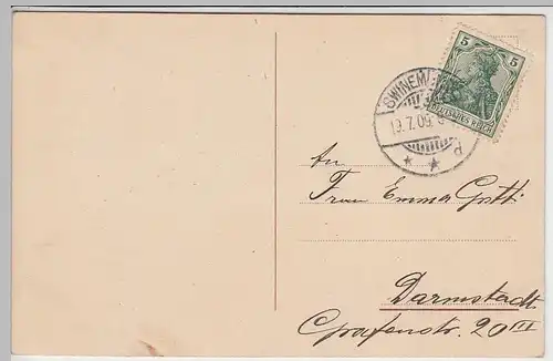 (41404) AK Pompeji, Haus der Vettier, Wandmalerei, Psiche Fioraie, 1909