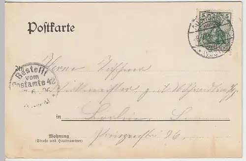 (41394) AK Gruß vom Kuhberg b. Schönheide i. Erzgeb., 1906