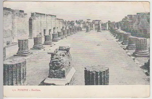 (41387) AK Pompeji, Basilica, vor 1945