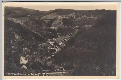 (41144) Foto AK Triberg, Schwarzwaldbahn, 1933-45