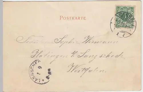 (41102) AK Kassel, Bildergalerie, 1899