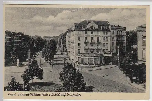 (41101) AK Kassel, Friedrich-Wilhelm-Platz m. Blick a. Ständeplatz, 1943