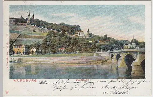 (41075) AK Würzburg, das Käppele, 1903