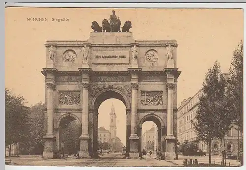 (40974) AK München, Siegestor, vor 1945