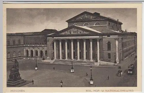 (40962) AK München, Kgl. Hof- u. Nationaltheater, vor 1945