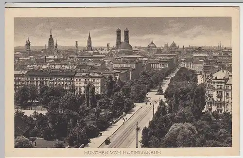 (40959) AK München, Panorama v. Maximilianeum, vor 1945