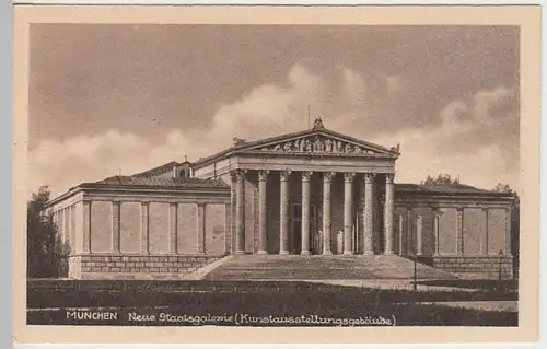 (40957) AK München, Neue Staatsgalerie (Kunstausstellungsgebäude)