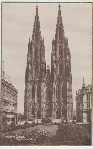 (40927) Foto AK Köln, Dom, 1920er