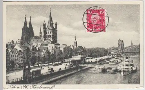 (40918) AK Köln, Frankenwerft, 1932