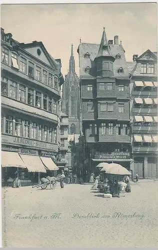 (40852) AK Frankfurt a.M., Domblick am Römerberg, vor 1905