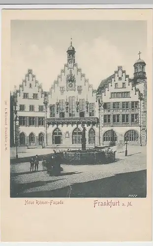 (40850) AK Frankfurt a.M., neue Römer-Fassade, vor 1905