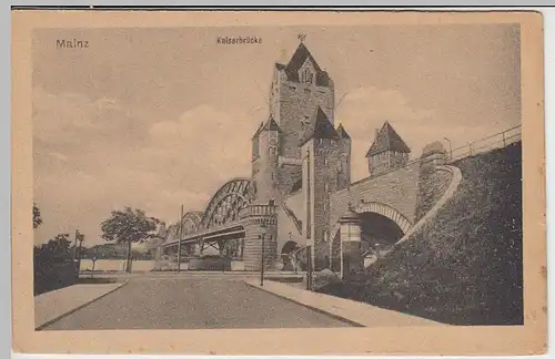 (40843) AK Mainz, Kaiserbrücke, vor 1945