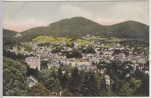 (40733) AK Baden-Baden, Totale vom Fremersberg gesehen, 1907