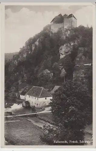 (40731) Foto AK Rabeneck, Blick zur Burg, 1933