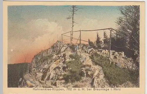 (40730) AK Braunlage, Hahnenklee-Klippen, vor 1945