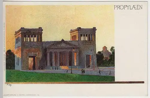(40690) Künstler AK Kley: München, Propyläen, vor 1945