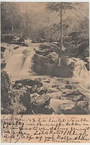 (40650) AK Gruss aus dem Ilsethal, Ilsenfälle, 1904