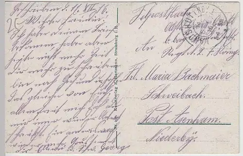 (40561) AK Drei Ähren, Hochvogesen, Feldpost 1916