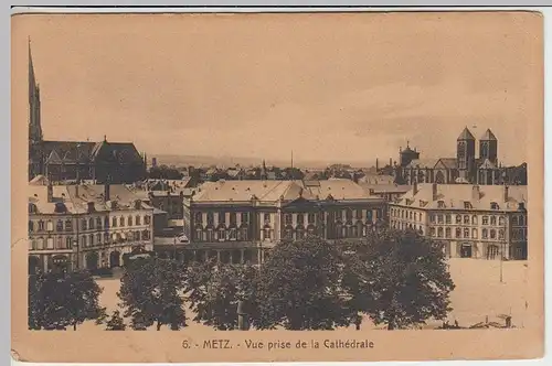 (40536) AK Metz, Blick von der Kathedrale, vor 1945
