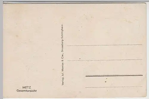 (40524) AK Metz, Gesamtansicht, vor 1945