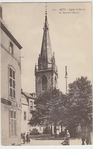 (40510) AK Metz, St. Martin Kirche, vor 1945