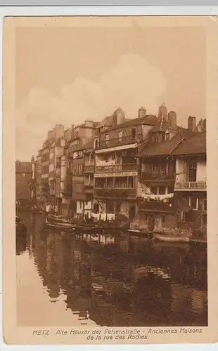 (40501) AK Metz, Felsenstraße, alte Häuser, vor 1945