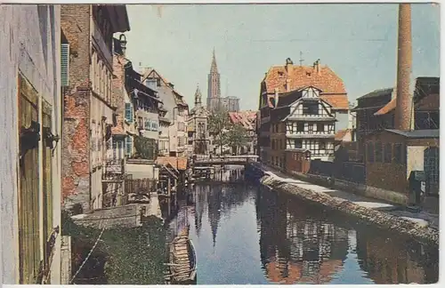 (40447) AK Straßburg, Strasbourg, Im kleinen Frankreich, Feldpost 1917