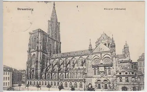 (40442) AK Straßburg, Strasbourg, Münster, 1916